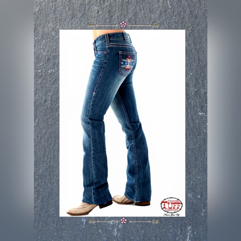 Cowgirl Tuff Aztec Pride Jeans 24 x 33